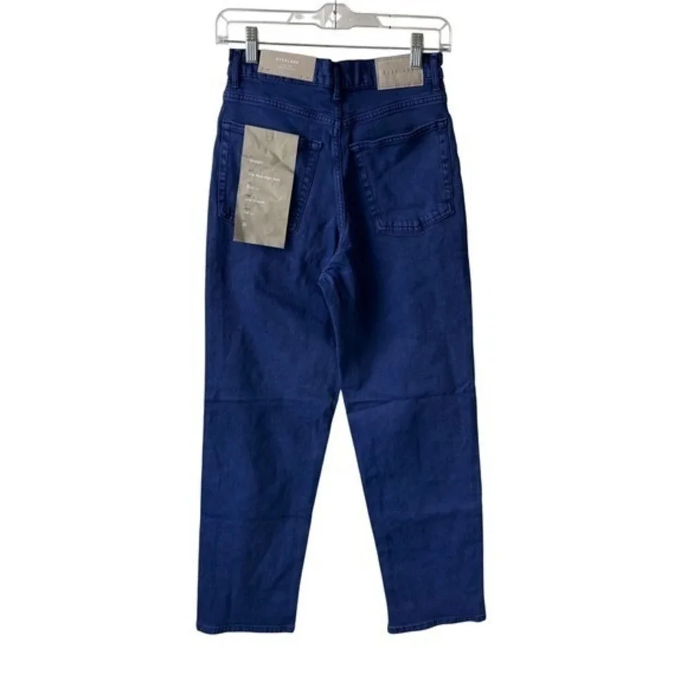 Everlane The Way High Jeans‎ Straight Size 24 Tall Blue NWT New